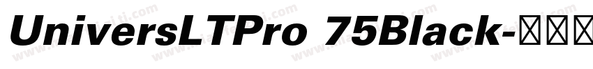 UniversLTPro 75Black字体转换